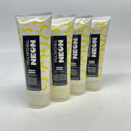 Paul Mitchell Neon Sugar Twist Tousle Cream Piecey + Beachy 6.8oz Pack Of 4