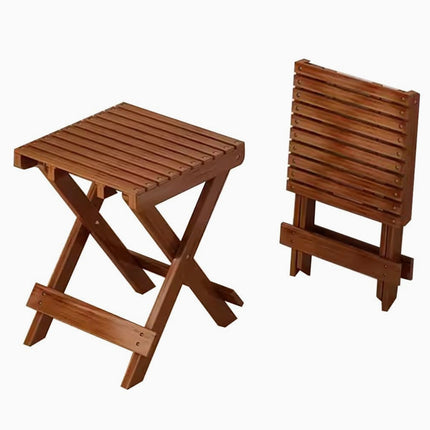 WENQIK Wooden Folding Patio Table and Chairs Set, durable outdoor furniture, folding design, perfect for patios and balconies”