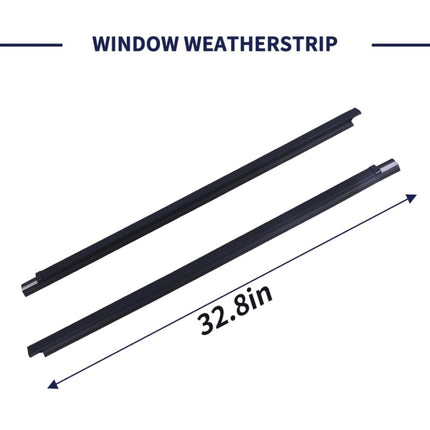 2 Piece Weatherstrip Window Moulding Trim Seal Belt Compatible with Toyota Tacoma 1995-2004 – 2Pcs (Open Box, Amazon Return)