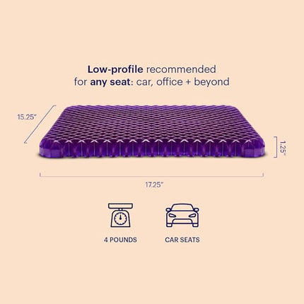 Purple Simply Seat Cushion Pressure‑Reducing Grid Open Box