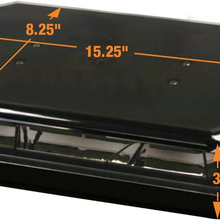 Buyers Products 15-Inch Octagonal Mini LED Light Bar - Amber/Green, 56 LEDs, Emergency Lights, New