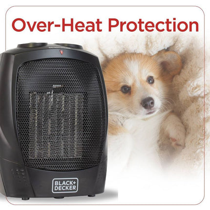 BLACK+DECKER Personal Ceramic Indoor Heater - Open Box, Black