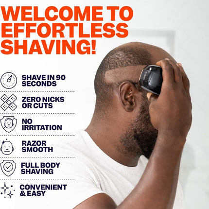 The FlexSeries Electric Head Hair Shaver - Freebird - Ultimate Men's Cordless Rechargeable Wet/Dry Skull & Bald Head Waterproof Razor, New