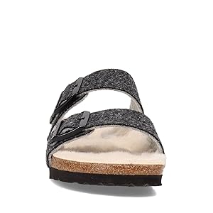 Birkenstock Arizona Wool Felt Sandals Gray Size 10 Narrow Women’s New