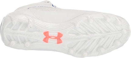 Under Armour Command MC Mid Lacrosse Cleats White Size 5.5 Unisex Kids New
