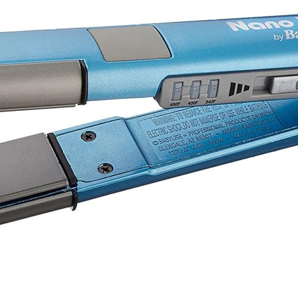 BaBylissPRO Nano Titanium Flat Iron Hair Straightener, 1" Curved Styler for Professional Salon Results and All Hair Types (New)