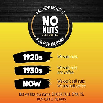 Chock Full o'Nuts New York 100% Arabica Dark Roast Coffee - 23oz Can, Exp. 01/24/2026, New