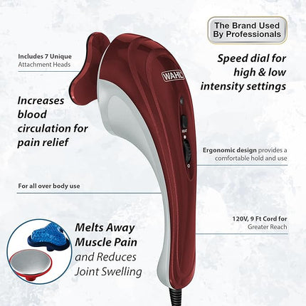 Wahl Hot & Cold Therapeutic Light Vibratory Corded Massager - FSA Eligible (New)