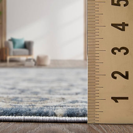 Kehleigh Osdorn 2' x 7' Blue Indoor Runner Rug (New)