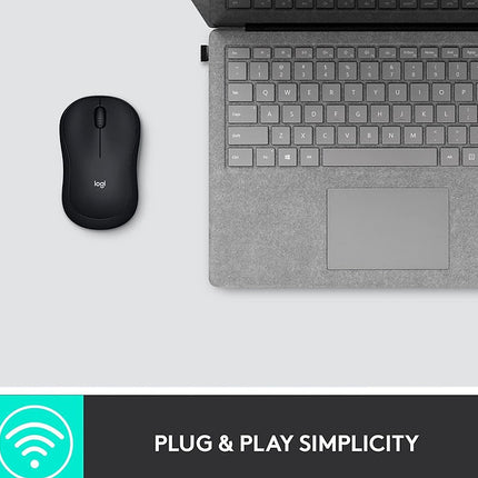 Logitech M185 Wireless Mouse USB - Black (Open Box)