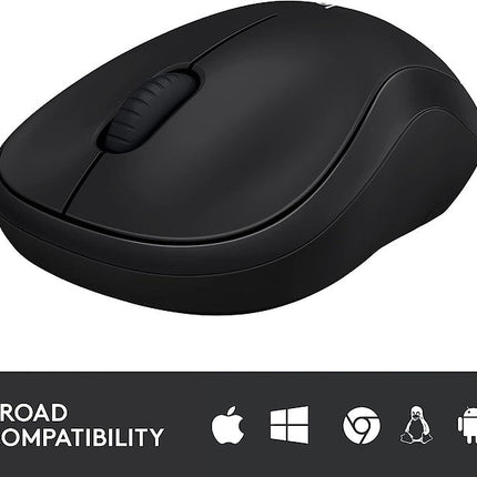 Logitech M185 Wireless Mouse USB - Black (Open Box)