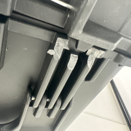 MEIJIA Portable Waterproof Protective Case - Hard Camera Case with Retractable Handle & Rolling Wheels, Customizable Foam Insert, 31.3” X 24.21” X 17.48”, Damaged