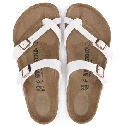Birkenstock Mayari Birko-Flor Sandals White Size 5 Women’s New