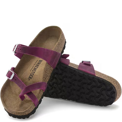 Birkenstock Mayari Sandals Festival Fuchsia Oiled Leather Size 5 Women’s New