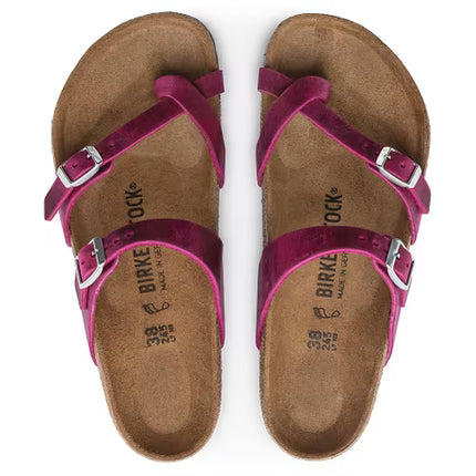 Birkenstock Mayari Sandals Festival Fuchsia Oiled Leather Size 5 Women’s New