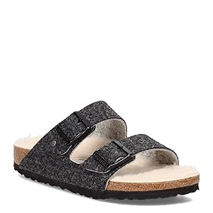 Birkenstock Arizona Wool Felt Sandals Gray Size 10 Narrow Women’s New