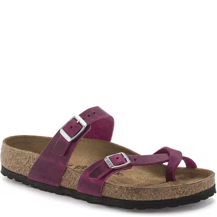 Birkenstock Mayari Sandals Festival Fuchsia Oiled Leather Size 5 Women’s New