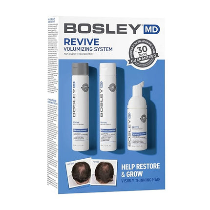 BosleyMD BosRevive KIT for Visible Hair Thinning (Non Color-Treated) Starter Size 30 Days New