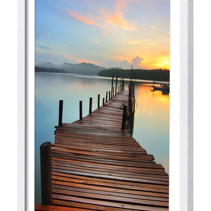 Sindcom 16x24 Poster Frame 3 Pack, White Picture Frames with Detachable Mat for 14x20 Prints - New Open Box