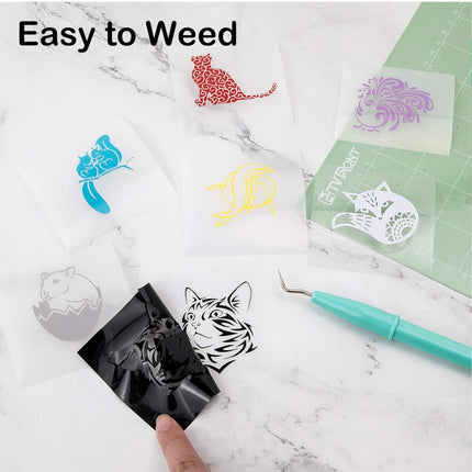 HTVRONT Black Permanent Vinyl Roll for Cricut, Silhouette, Cameo Cutters - 12” x 14 FT (Matte Black) - New