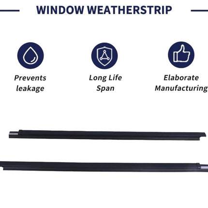 2 Piece Weatherstrip Window Moulding Trim Seal Belt Compatible with Toyota Tacoma 1995-2004 – 2Pcs (Open Box, Amazon Return)