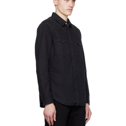 Levi’s Long Sleeve Black Denim Shirt - Size M