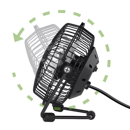 Holmes 4" USB Powered Adjustable Personal Desk Fan - Black (New)