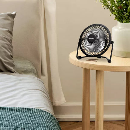 Holmes 4" USB Powered Adjustable Personal Desk Fan - Black (New)