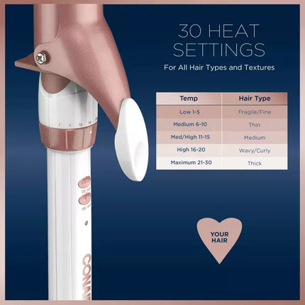 Conair Double Ceramic Curling Iron – 1" Barrel | Open Box