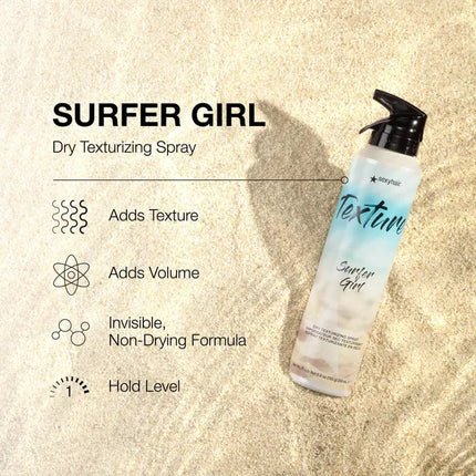 Sexy Hair Texture Surfer Girl Dry Texturizing Spray - 6.8 oz – Lightweight Volume & Texture – New