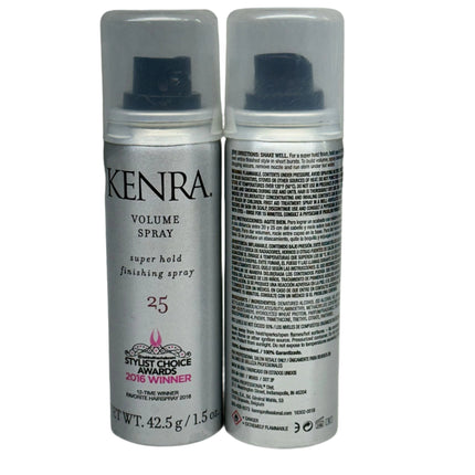 Kenra Professional Volume Spray 25 | 2 Pack | Super Hold Finishing & Styling Hairspray