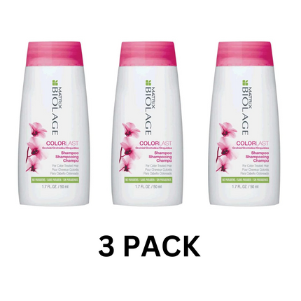 MATRIX Biolage ColorLast Shampoo – 1.7 oz (Pack of 3) – Protects Color Vibrancy – New