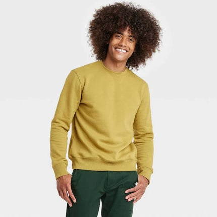 Men's Goodfellow Ultra Soft Fleece Long Sleeve, Army Green, New, Size XL