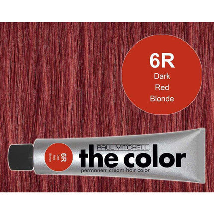 Paul Mitchell The Color 6R Dark Red Blonde Permanent Cream Hair Color | 2 Pack | 3 oz (90 mL)