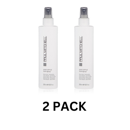 Paul Mitchell Soft Spray Natural Hold Hairspray – 8.5 oz (Pack of 2) – Touchable Finish – New