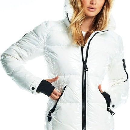 SAM. Freestyle Down Jacket Women’s Size M Snow White Puffer Coat New