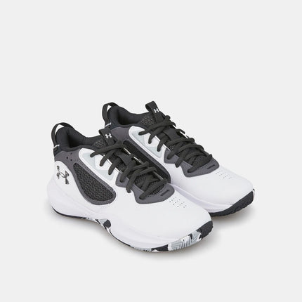 Under Armour Lockdown 6 Basketball Shoes Black Size 4 Kids New