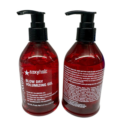 SexyHair Blow Dry Volumizing Gel 8.5 oz – 2 Pack – New