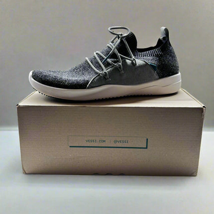 Vessi Men's Cityscape Classic Sneaker - Charcoal Grey, New with Imperfection, Size 8,9
