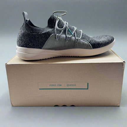 Vessi Men's Cityscape Classic Sneaker - Charcoal Grey, New with Imperfection, Size 8,9