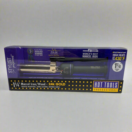 Hot Tools Pro Artist 24K Gold Marcel Iron 1-1/4" – Long-Lasting Curls & Waves – New