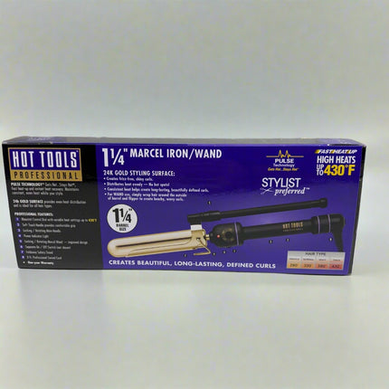 Hot Tools Pro Artist 24K Gold Marcel Iron 1-1/4" – Long-Lasting Curls & Waves – New
