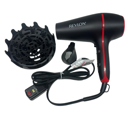REVLON SmoothStay Coconut Oil Infused Hair Dryer with Diffuser – Open Box
