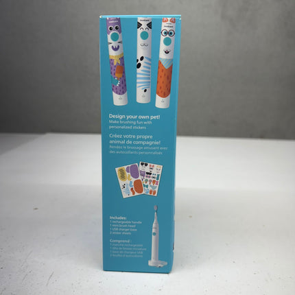 Philips Sonicare Electric Toothbrush for Kids – HX3601/01 Design a Pet Edition – New