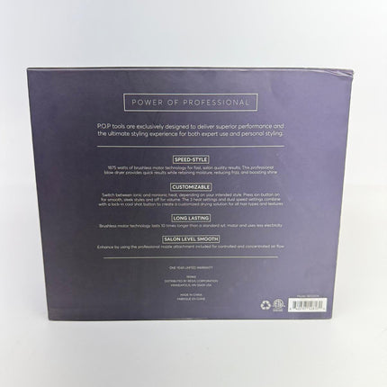 Regis Ionic Professional Hair Dryer Lightweight Brushless Motor – New