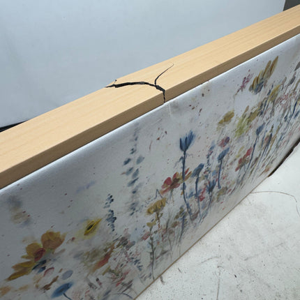 Fine Art Canvas Watercolor Wildflowers  New with Imperfection