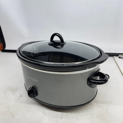 Crock-Pot 7QT Oval Manual Slow Cooker Stainless Steel Open Box