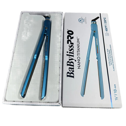 BaBylissPRO Nano Titanium Specialty Ionic Hair Straightener, Professional Flat Iron for All Hair Types (New)