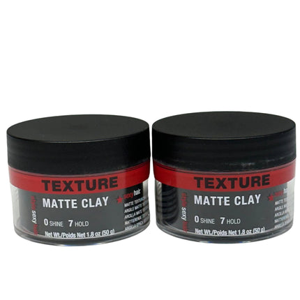 Sexy Hair Style Sexy Hair Texture Matte Clay 1.8 oz - 2 Pack