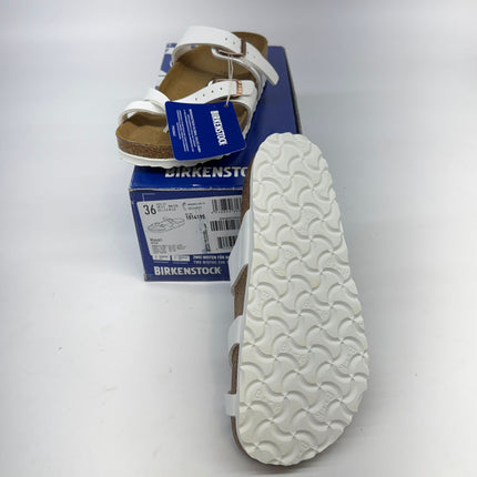 Birkenstock Mayari Birko-Flor Sandals White Size 5 Women’s New